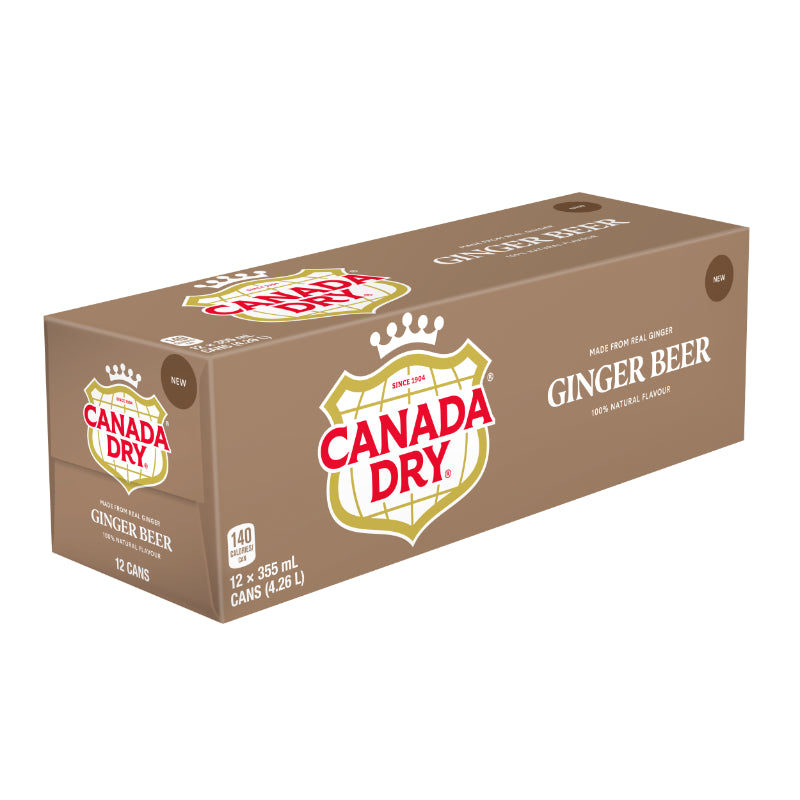 CAN DRY GINGER BEER 12x355ml [12 pkg]