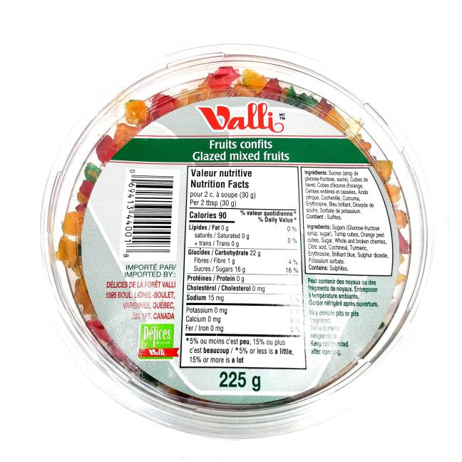 VALLI GLAZED MIXED FRUIT [225 g]