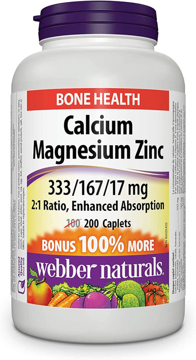 WEBBER CALCIUM MAGNESIUM ZINC [200 ea]
