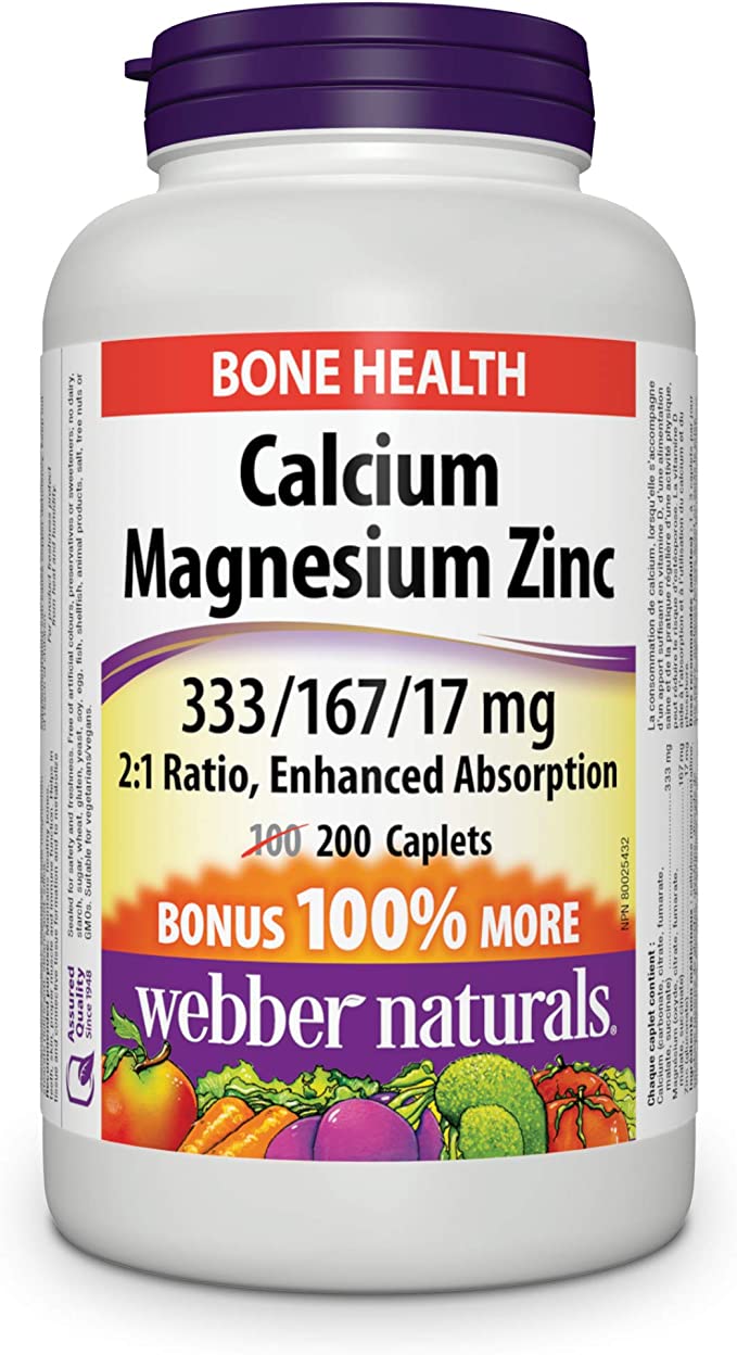 WEBBER CALCIUM MAGNESIUM ZINC [200 ea]
