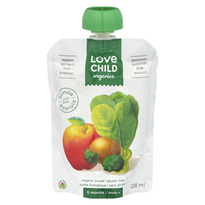 LOVECHILD  APP/SPINACH/KIWI/BR [128 ml]