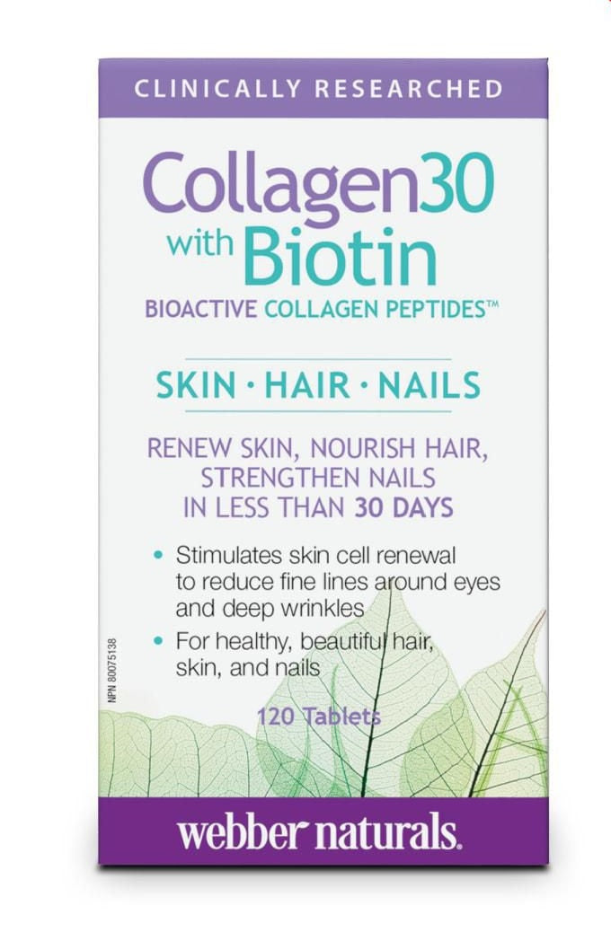 WEBBER COLLAGEN 30 w/ BIOTIN [120 ea]