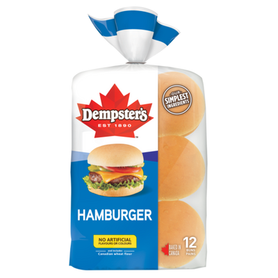 DEMPSTERS HAMBURGER BUNS 12pk [12 ROLL]