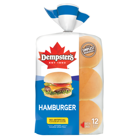DEMPSTERS HAMBURGER BUNS 12pk [12 ROLL]