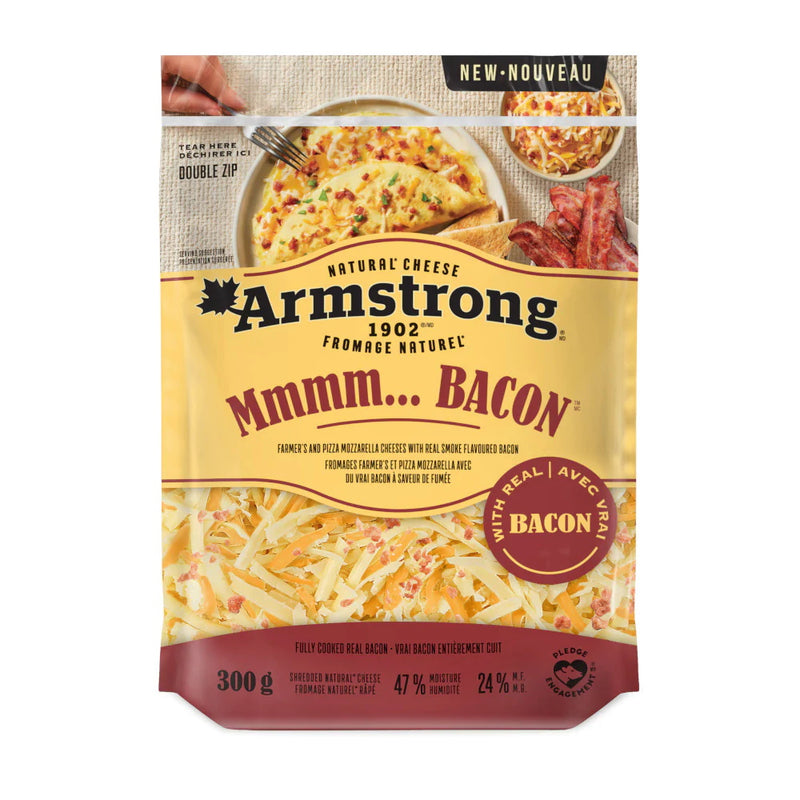 ARMSTR SHRED CHEESE MM BACON [300 g]