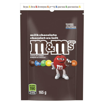 M&Ms MILK CHOCO STND UP POUCH [165 g]