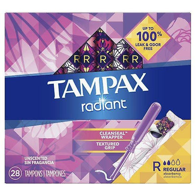 TAMPAX RADIANT REG UNSCNT 28s