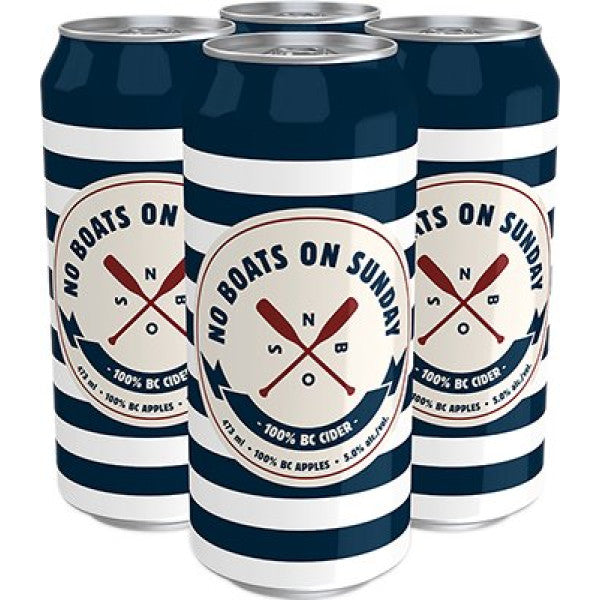 NO BOATS ON SUNDAY CIDER 4pk [4 ea]