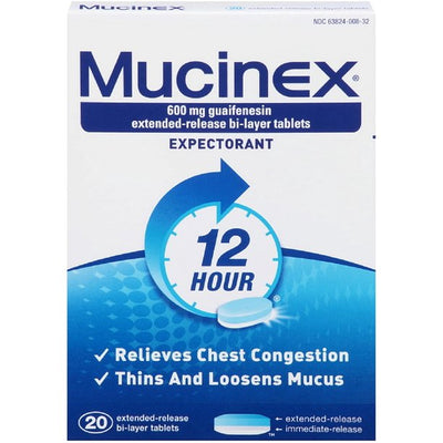 MUCINEX EXTENDED RELEASE TAB [20 ea]