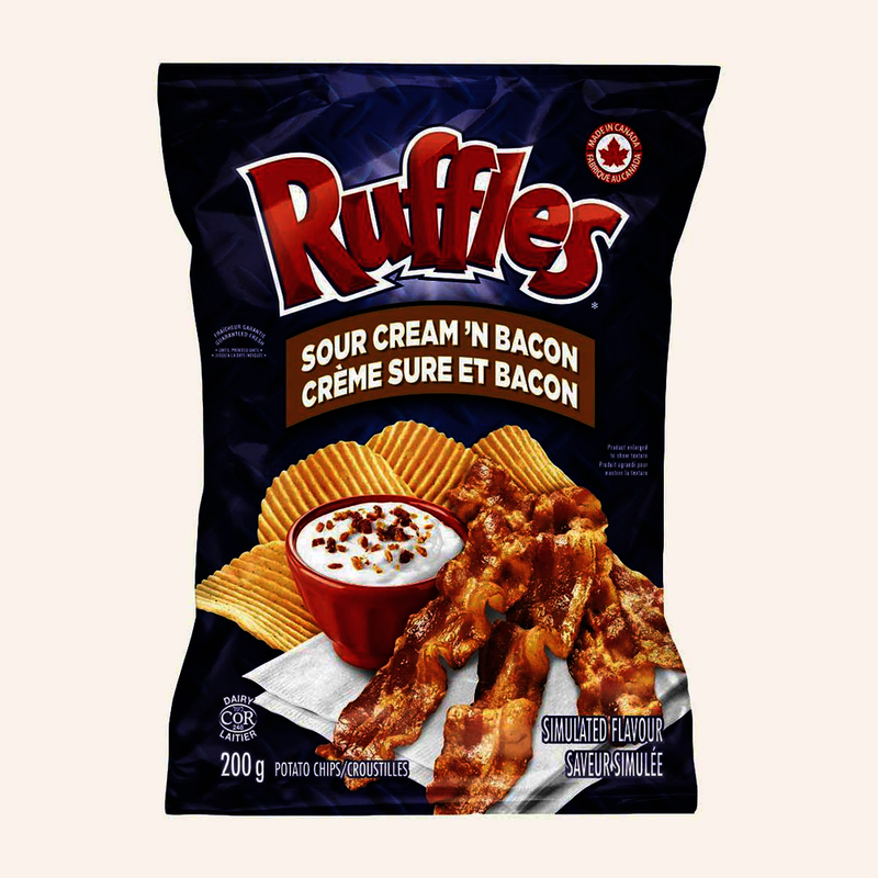 RUFFLES SR CM & BACON 200g