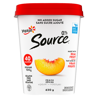 SOURCE YOGURT PEACH 630g