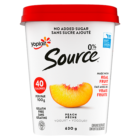 SOURCE YOGURT PEACH 630g