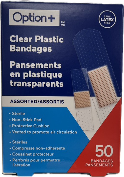 OPTN+ CLR PLS BANDAGES AST 50s [50 ea]