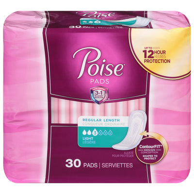 POISE ULTRA THIN PADS 30S [30 PAD]