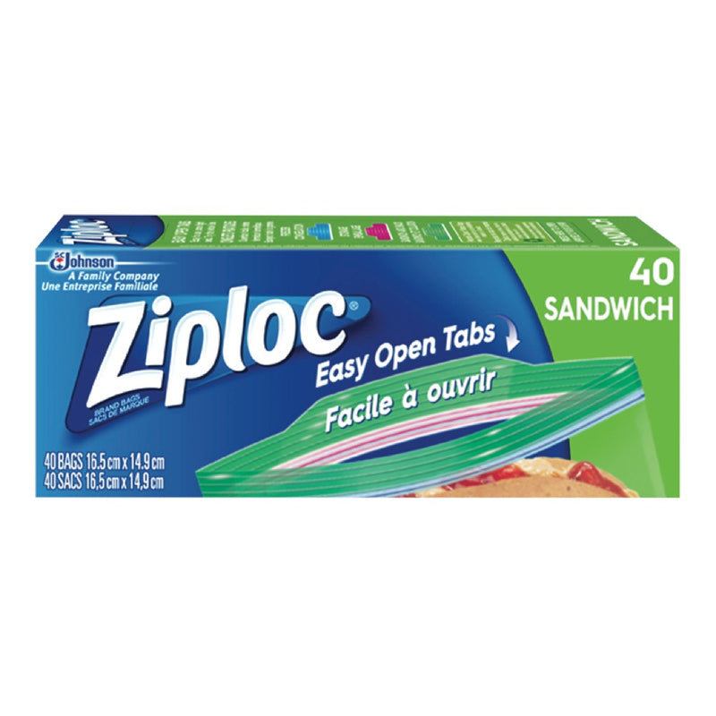 ZIPLOC SANDWICH BAGS [40 pkg]