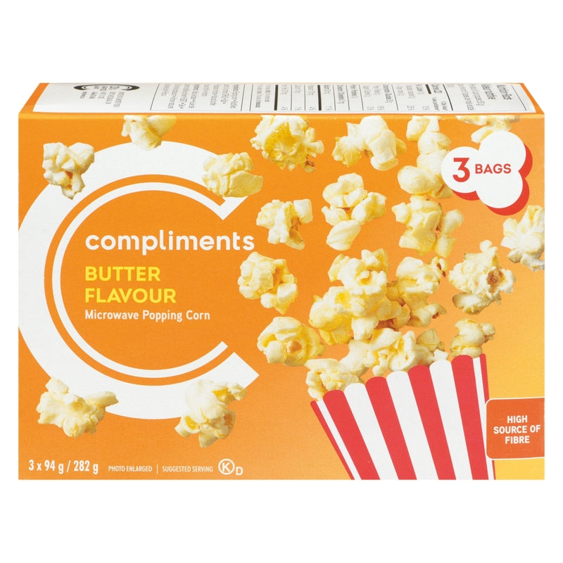 COMP POPPING CORN BUTTER FLAV [282 g]
