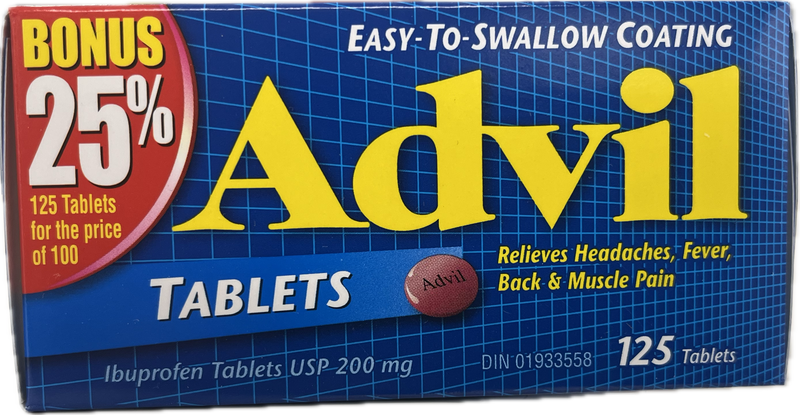 ADVIL TABLETS 200mg BONUS 125s [125 ea]