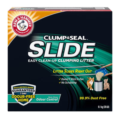 ARM & HAMMER SLIDE NON-STOP ODOUR CONTROL CLUMPING CAT LITTER 9.1kg