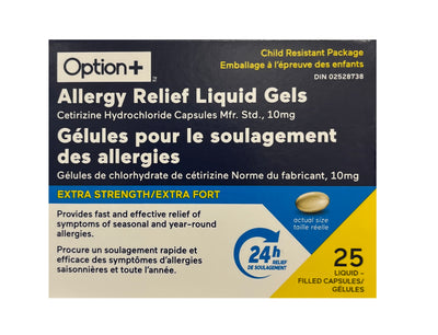 OPTN+ ALLRGY RELF LIQ GEL 10mg [25 ea]