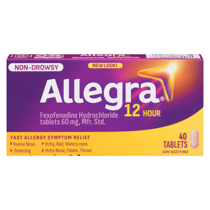 ALLEGRA NON DROWSY 60mg 40s [40 ea]