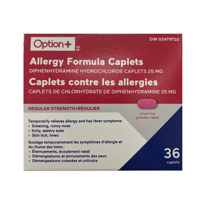 OPTN+ ALLERGY FORMULA 25mg CAP [36 ea]