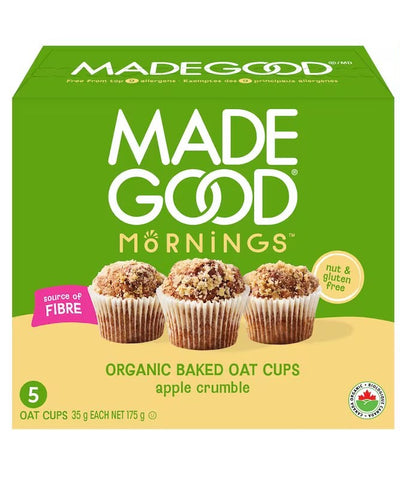MADEGOOD OAT CUPS APPLE CRUMBL