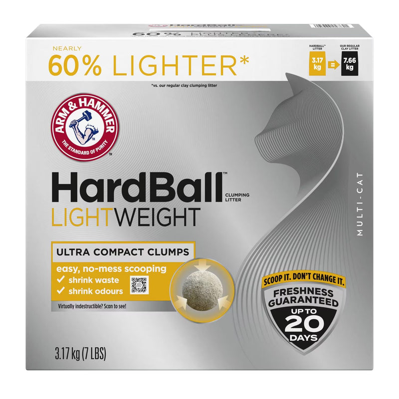 A&H HRDBALL LT WGHT CAT LITTER [3.17 kg]