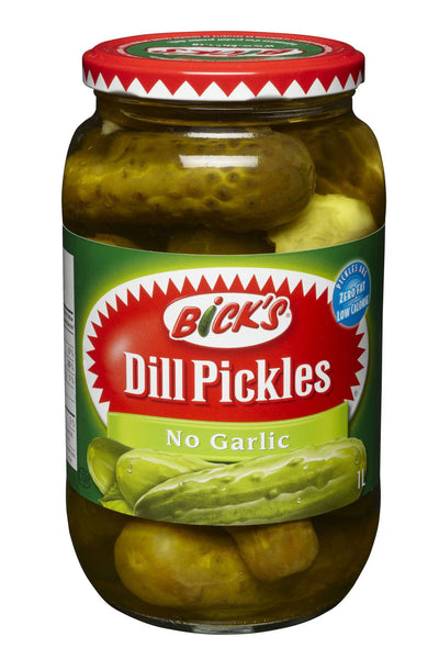BICK'S DILL PICKLES NO GARLIC 1L