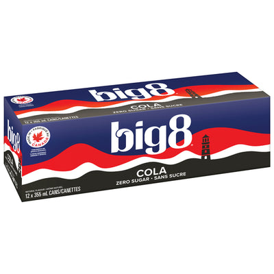 BIG 8 DIET COLA SODA 12x355ml