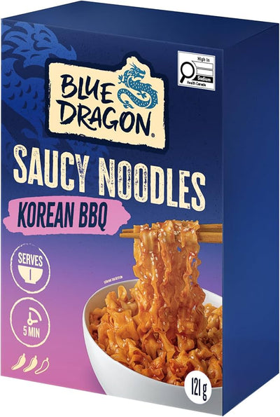 BLUE DRAGON SAUCY NOODLES KOREAN BBQ 122g