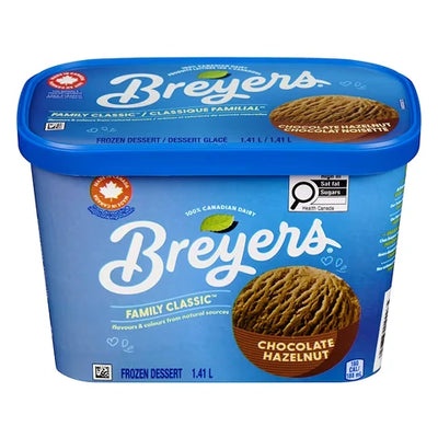 BREYERS CLASSIC CHOCOLATE HAZLNUT ICE CREAM 1.41L