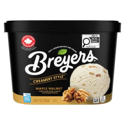 BREYERS CREAMERY STYLE MAPLE WALNUT ICE CREAM 1.41L