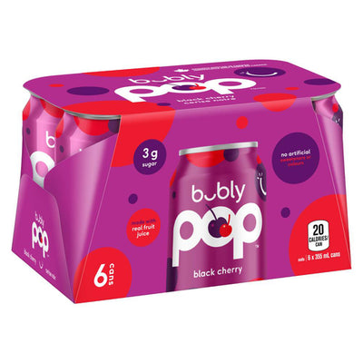 BUBLY POP BLK CHERRY 6x355ml [6 ea]