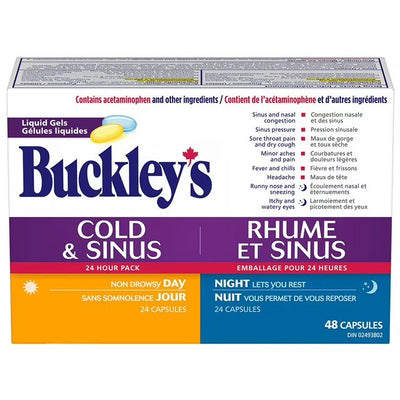 BUCKLEY COLD & SINUS LIQ GELS [48 ea]