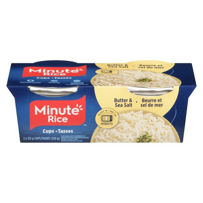 MINUTE RICE CUPS BUTR SEA SALT