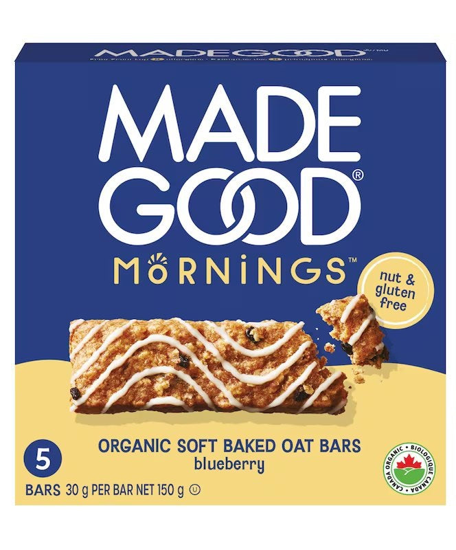 MADE GOOD MORNINGS BLUEBERRY SOFT BAKED OAT BARS 5pk
