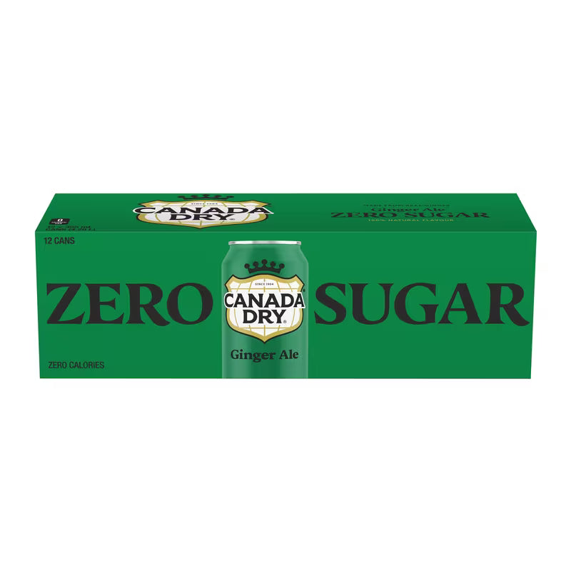 CAN DRY STRWBRY GNGR ALE ZERO [12 pkg]