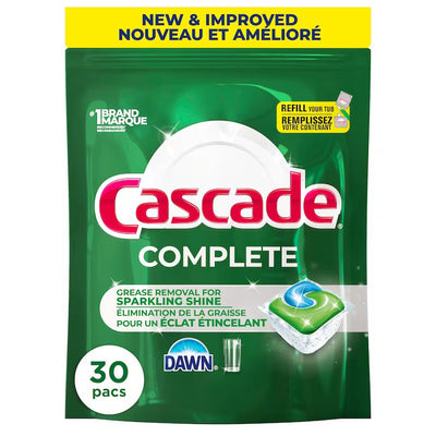 CASCADE COMPLETE DISHWASHING DETERGENT FRESH 30s