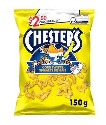 CHESTERS CORN TWISTS 150g