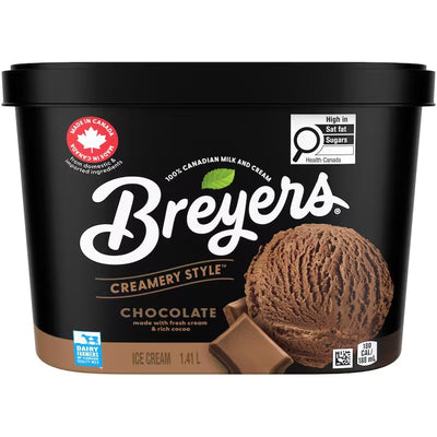 BREYERS CREAMERY STYLE CHOCOLATE ICE CREAM 1.41L