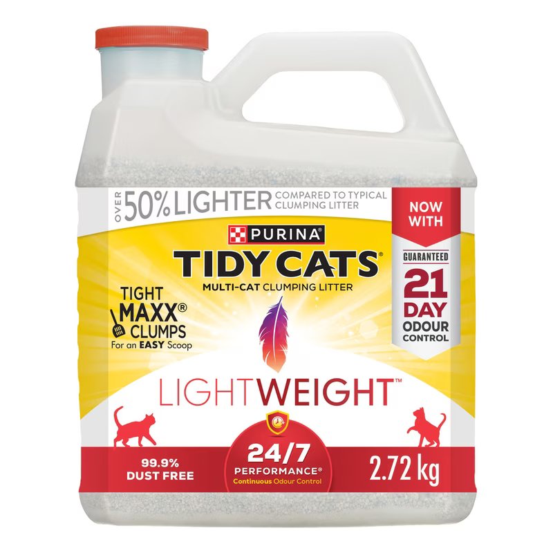 PURINA TIDY CATS 24/7 LIGHTWEIGHT CLUMPING CAT LITTER 2.72kg