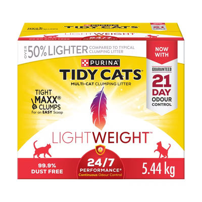PURINA TIDY CATS 24/7 LIGHTWEIGHT CLUMPING CAT LITTER 5.44kg