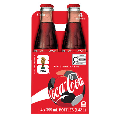 COKE ORIGINAL 4x355ml BOTTLES [4 PK]