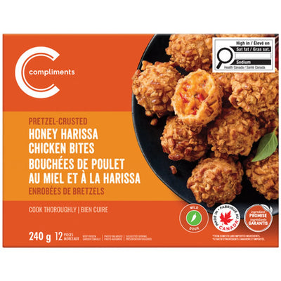 COMPLIMENTS HONEY HARISSA CHICKEN BITES 240g