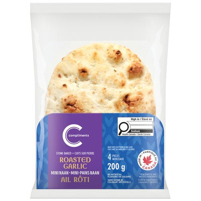 COMP MINI ROASTED GARLIC NAAN [200 g]