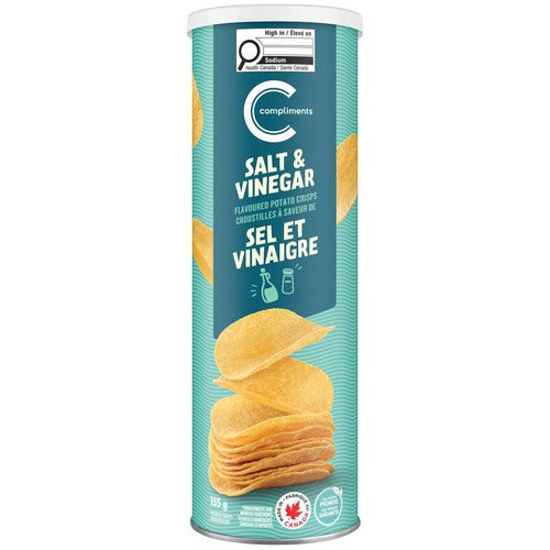 COMPLIMENTS SALT & VINEGAR POTATO CRISPS 155g