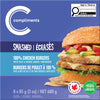 COMP SMASHED CHICKEN BURGERS [680 g]