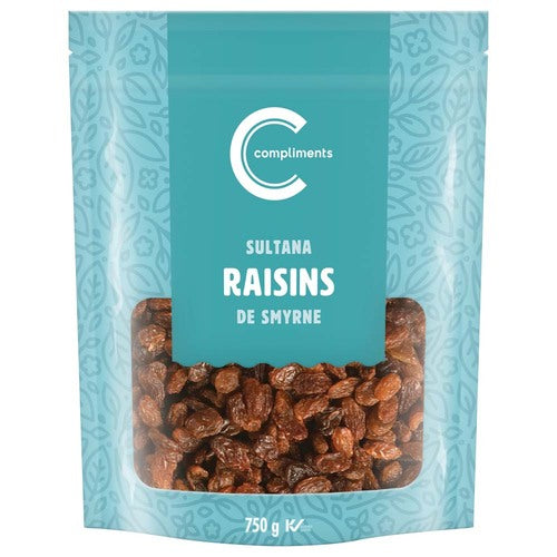 COMP SULTANA RAISINS 750g
