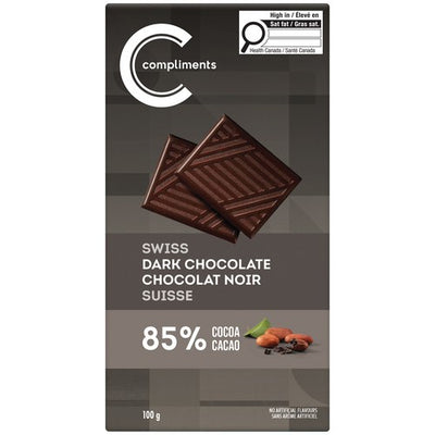 COMP SWISS DRK 85% COCOA BAR [100 g]