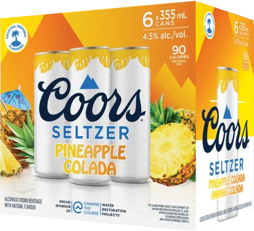 COORS SELTZ PINPLE COLADA 6pk [6 ea]